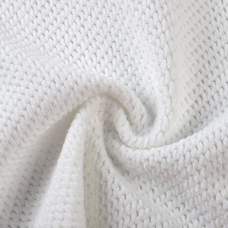 Chenille 3# 100% polyester kobercová tkanina